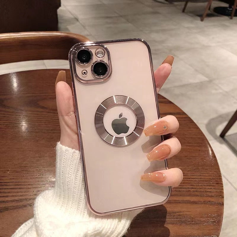 Luxurious Transparent Plating iPhone Case - smartworldmax
