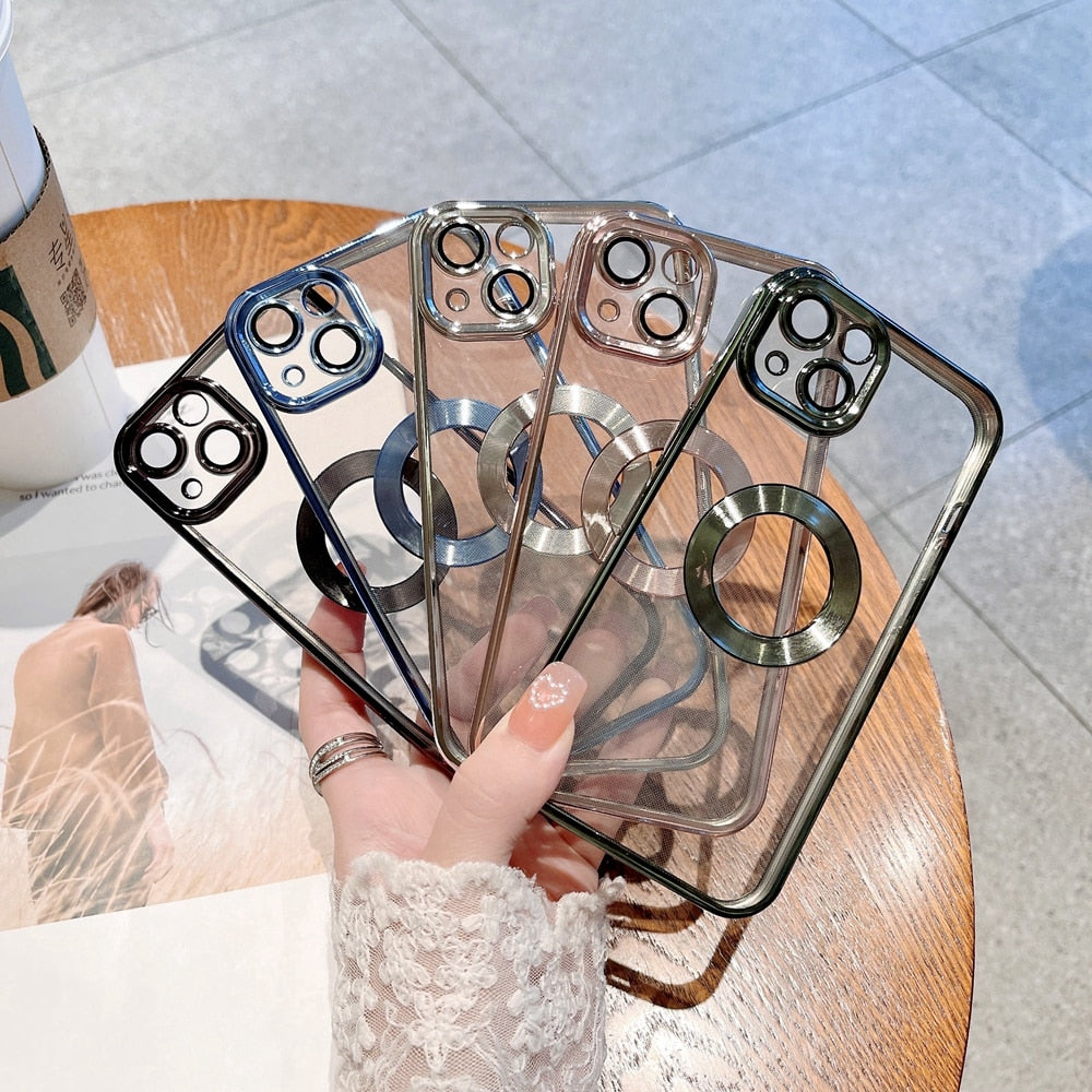 Luxurious Transparent Plating iPhone Case - smartworldmax